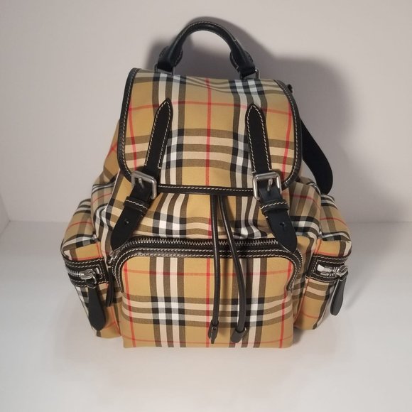 NWT Authentic Brand New BurBerry Medium Rucksack In Vintage Check Nylon - Picture 2 of 13